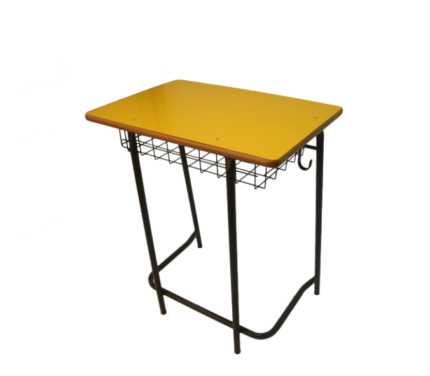 طاولة طالب ثانوي ام دي اف ازرق-احمر (مع شبك تحت الطاولة) (بايب صغير)